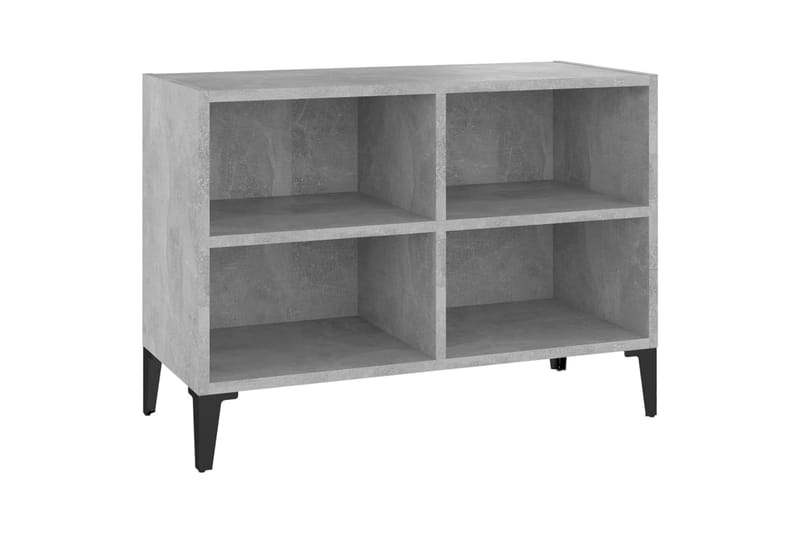 TV-taso metallijaloilla betoninharmaa 69,5x30x50 cm - Huonekalut - TV- & Mediakalusteet - Tv taso & Mediataso