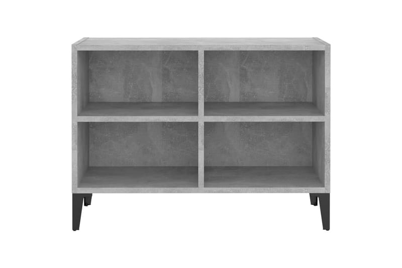 TV-taso metallijaloilla betoninharmaa 69,5x30x50 cm - Huonekalut - TV- & Mediakalusteet - Tv taso & Mediataso