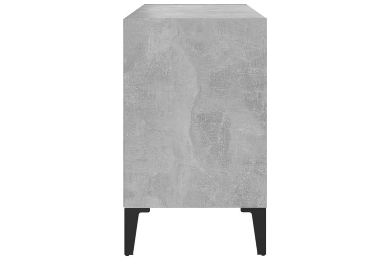 TV-taso metallijaloilla betoninharmaa 69,5x30x50 cm - Huonekalut - TV- & Mediakalusteet - Tv taso & Mediataso