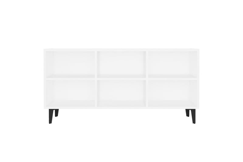 TV-taso metallijaloilla valkoinen 103,5x30x50 cm - Huonekalut - TV- & Mediakalusteet - Tv taso & Mediataso