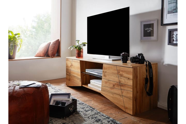 TV-Taso Mexus 50x160 cm Suorakulmainen - Ruskea - Tv taso & Mediataso