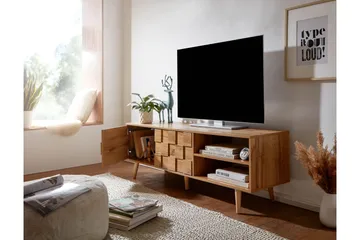 TV-taso Mexus 51x160 cm Suorakaide - Ruskea - Huonekalut - TV- & Mediakalusteet - Tv taso & Mediataso