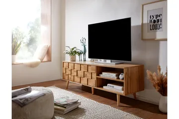 TV-taso Mexus 51x160 cm Suorakaide - Ruskea - Huonekalut - TV- & Mediakalusteet - Tv taso & Mediataso