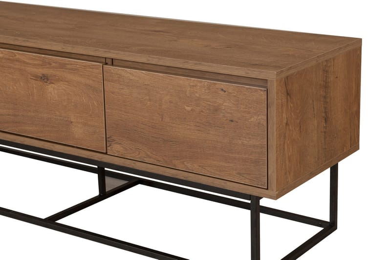 TV-taso Milosa 140 cm - Tummanruskea/Musta - Huonekalut - TV- & Mediakalusteet - Tv taso & Mediataso