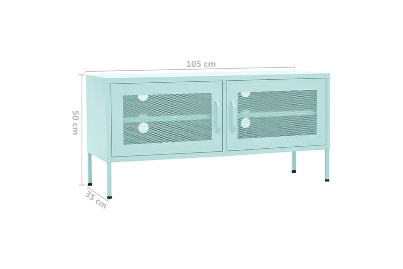 TV-taso minttu 105x35x50 cm teräs - Tv taso & Mediataso