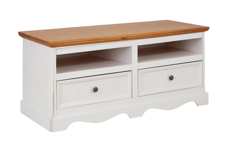 TV-taso Moana 120 cm, Valkoinen/Ruskea