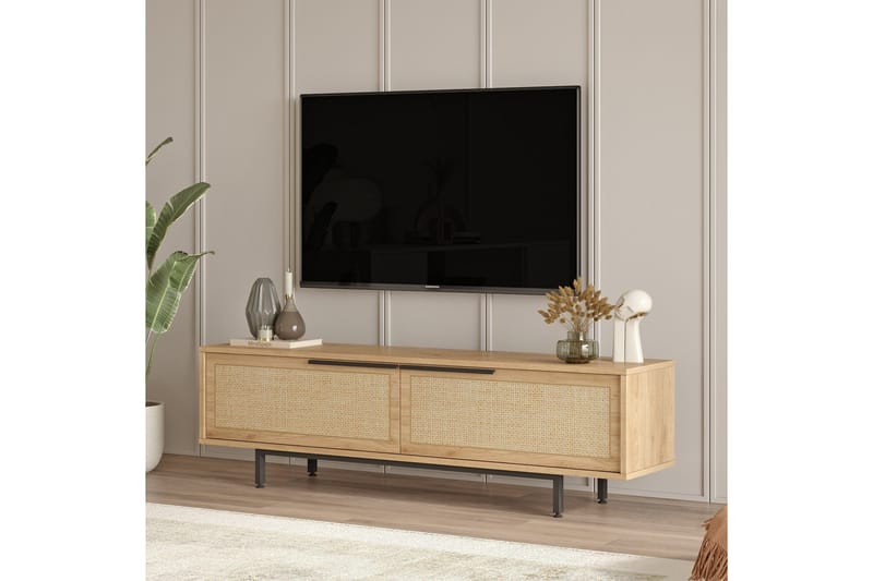 Tv-taso Munish 160 cm, Tammi/Pähkinä