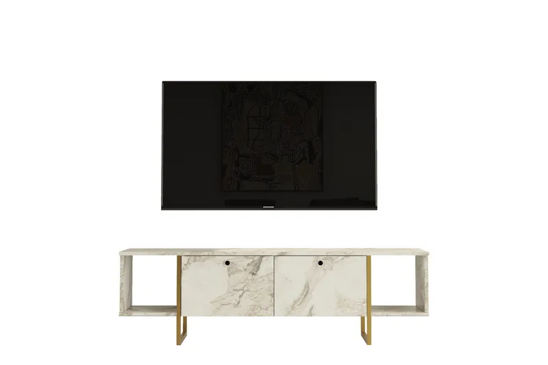 Tv-taso Mushir 160 cm - Valkoinen - Huonekalut - TV- & Mediakalusteet - Tv taso & Mediataso