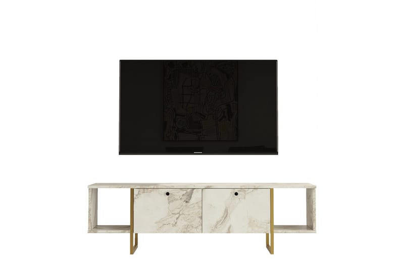 Tv-taso Mushir 160 cm - Valkoinen - Huonekalut - TV- & Mediakalusteet - Tv taso & Mediataso