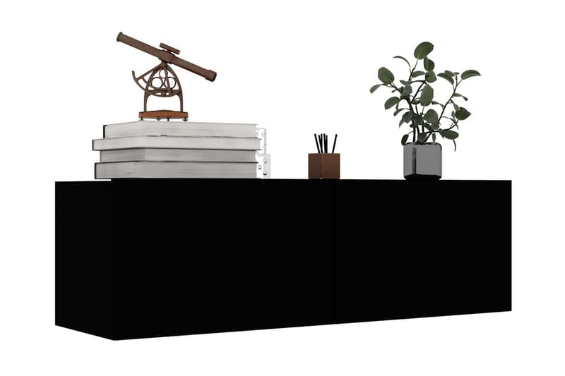 TV-taso musta 100x30x30 cm lastulevy - Huonekalut - TV- & Mediakalusteet - Tv taso & Mediataso