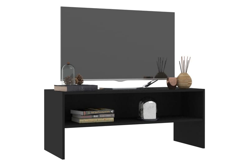 TV-taso musta 100x40x40 cm lastulevy - Musta - Huonekalut - TV- & Mediakalusteet - Tv taso & Mediataso