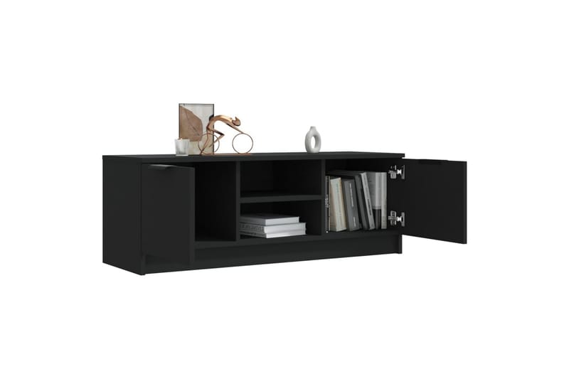 TV-taso musta 102x35x36,5 cm tekninen puu - Musta - Huonekalut - TV- & Mediakalusteet - Tv taso & Mediataso
