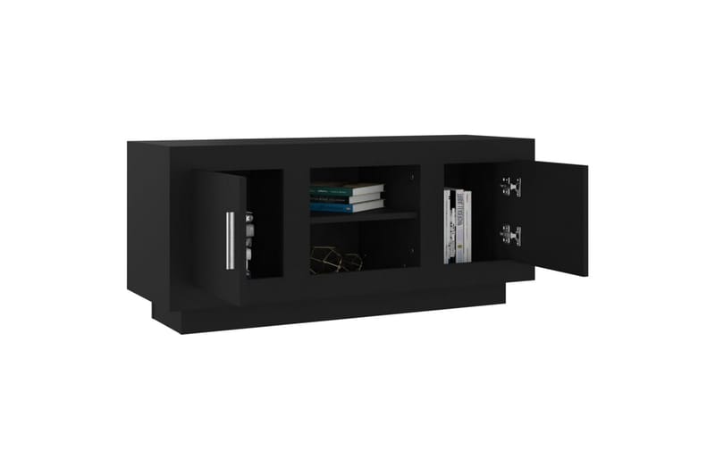 TV-taso musta 102x35x45 cm tekninen puu - Musta - Huonekalut - TV- & Mediakalusteet - Tv taso & Mediataso