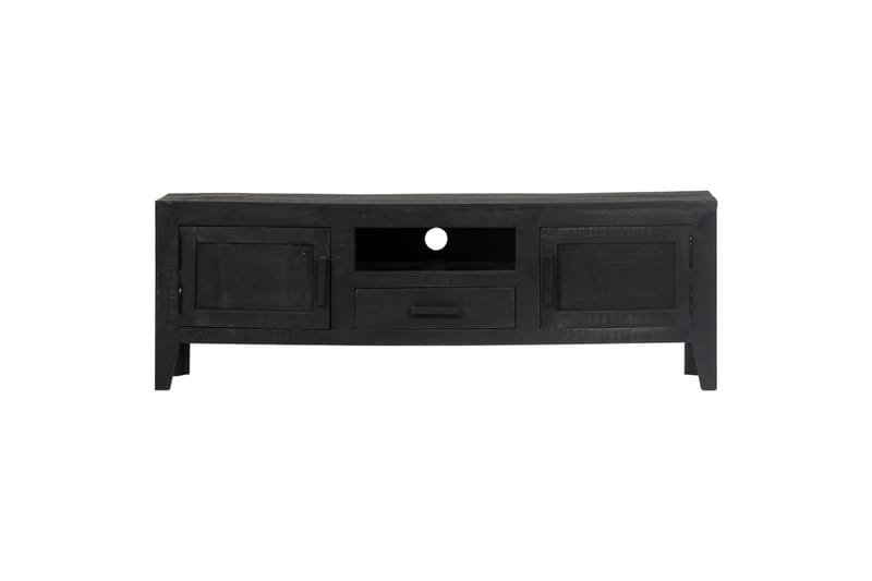 TV-taso musta 118x30x40 cm mangopuu - Huonekalut - TV- & Mediakalusteet - Tv taso & Mediataso