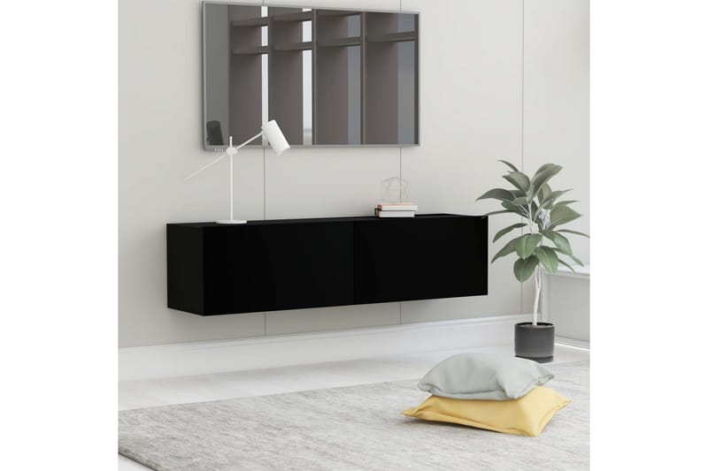 TV-taso musta 120x30x30 cm lastulevy - Huonekalut - TV- & Mediakalusteet - Tv taso & Mediataso