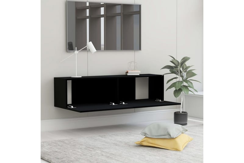 TV-taso musta 120x30x30 cm lastulevy - Huonekalut - TV- & Mediakalusteet - Tv taso & Mediataso