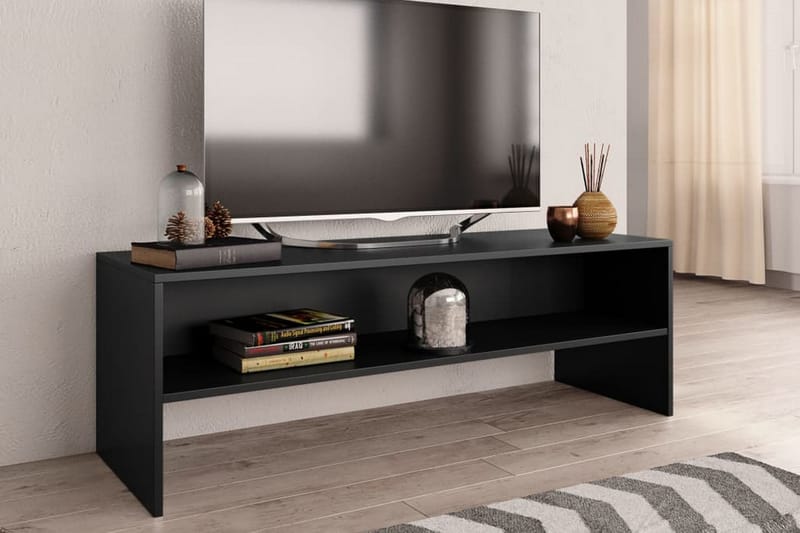 TV-taso musta 120x40x40 cm lastulevy - Musta - Huonekalut - TV- & Mediakalusteet - Tv taso & Mediataso