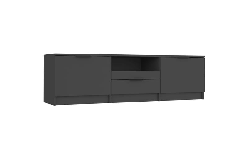 TV-taso musta 140x35x40 cm tekninen puu - Musta - Huonekalut - TV- & Mediakalusteet - Tv taso & Mediataso