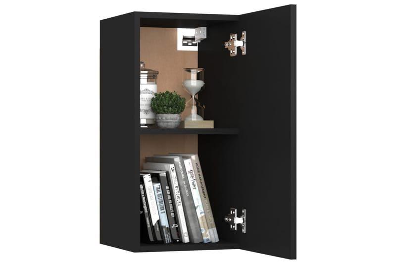 TV-taso musta 30,5x30x60 cm lastulevy - Huonekalut - TV- & Mediakalusteet - Tv taso & Mediataso