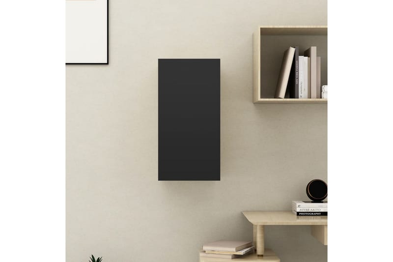 TV-taso musta 30,5x30x60 cm lastulevy - Huonekalut - TV- & Mediakalusteet - Tv taso & Mediataso