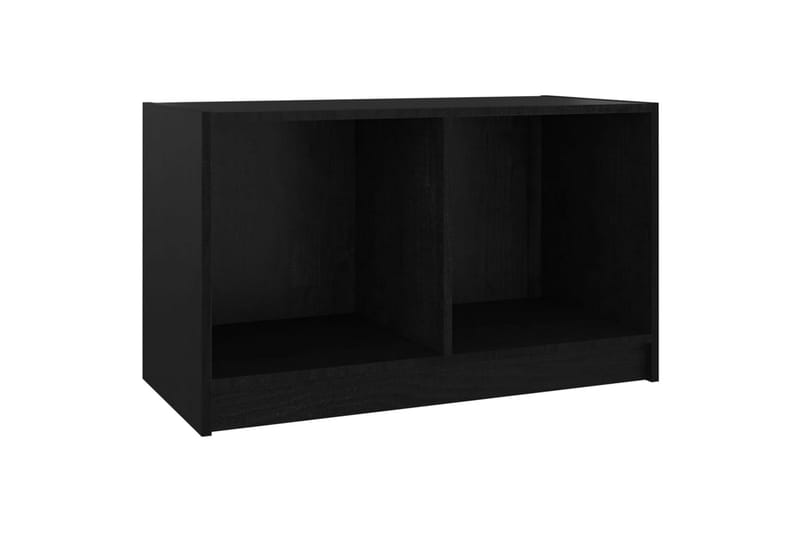 TV-taso musta 70x33x42 cm täysi mänty - Musta - Huonekalut - TV- & Mediakalusteet - Tv taso & Mediataso