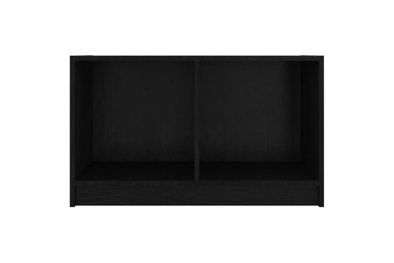 TV-taso musta 70x33x42 cm täysi mänty - Musta - Huonekalut - TV- & Mediakalusteet - Tv taso & Mediataso