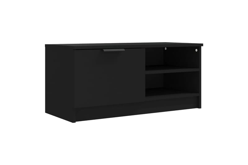 TV-taso musta 80x35x36,5 cm tekninen puu - Musta - Huonekalut - TV- & Mediakalusteet - Tv taso & Mediataso