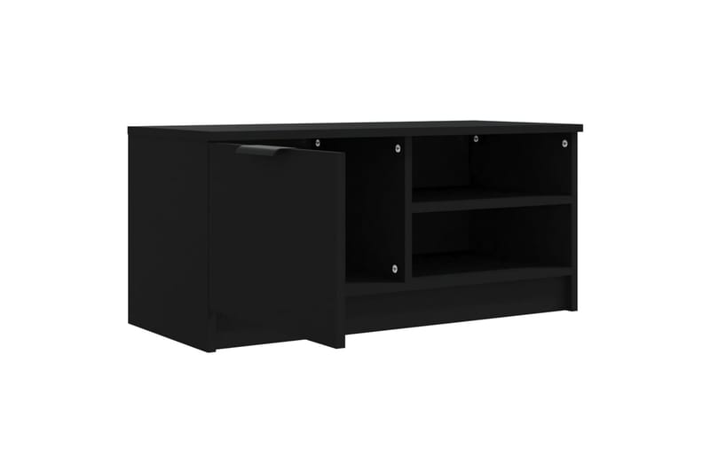 TV-taso musta 80x35x36,5 cm tekninen puu - Musta - Huonekalut - TV- & Mediakalusteet - Tv taso & Mediataso