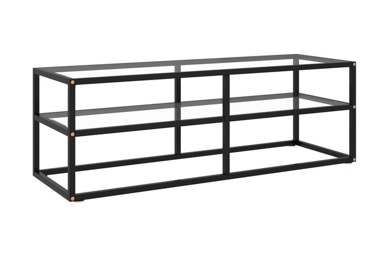 TV-taso musta karkaistu lasi 120x40x40 cm - Musta - Huonekalut - TV- & Mediakalusteet - Tv taso & Mediataso