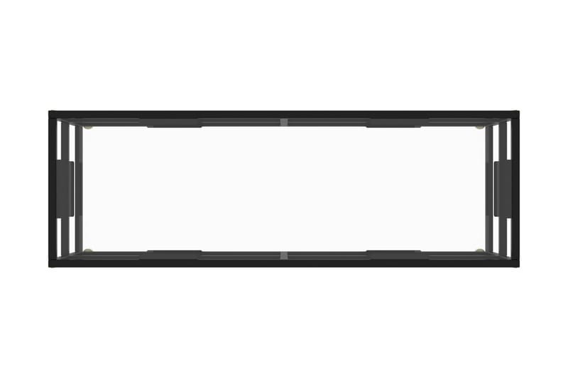 TV-taso musta karkaistu lasi 120x40x40 cm - Musta - Huonekalut - TV- & Mediakalusteet - Tv taso & Mediataso