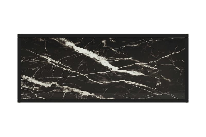 TV-taso musta mustalla marmorilasilla 100x40x40 cm - Musta - Huonekalut - TV- & Mediakalusteet - Tv taso & Mediataso