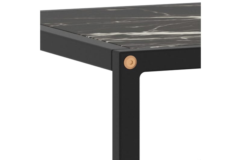 TV-taso musta mustalla marmorilasilla 100x40x40 cm - Musta - Huonekalut - TV- & Mediakalusteet - Tv taso & Mediataso