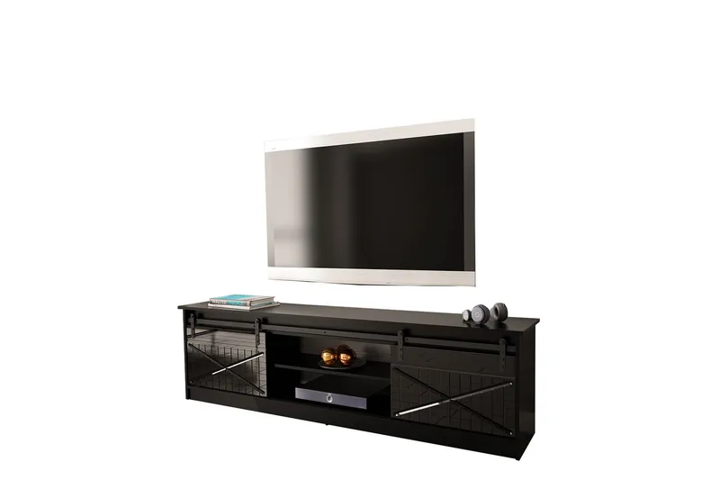 TV-Taso - Musta - Huonekalut - TV- & Mediakalusteet - Tv taso & Mediataso