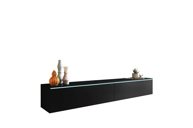 TV-Taso - Musta - Huonekalut - TV- & Mediakalusteet - TV-kaappi