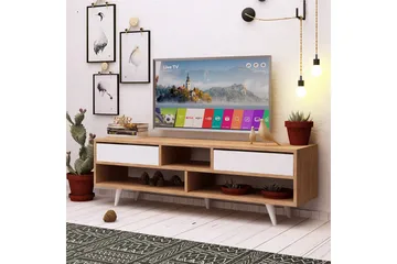 TV-taso Naidaj 140 cm - Ruskea/Valkoinen - Huonekalut - TV- & Mediakalusteet - Tv taso & Mediataso