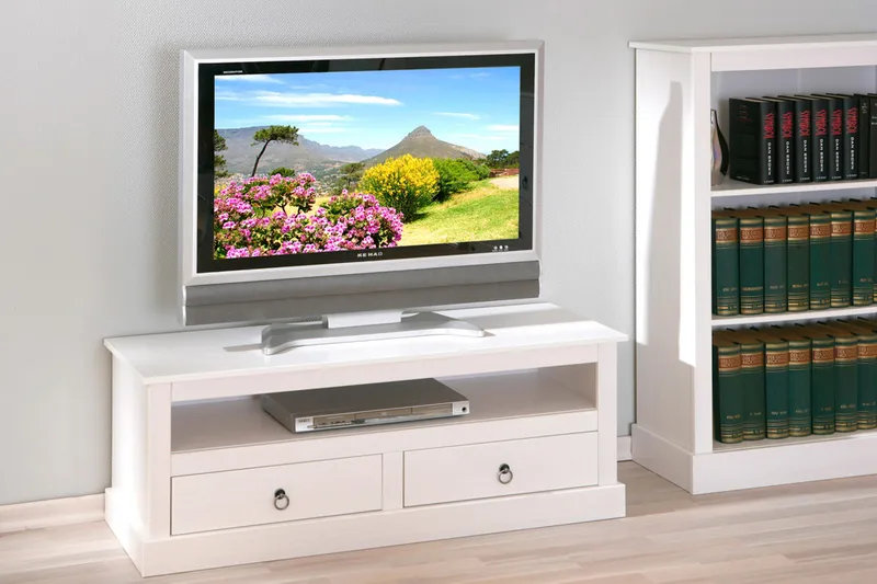 TV-taso Narcian 118 cm - Valkoinen - Huonekalut - TV- & Mediakalusteet - Tv taso & Mediataso