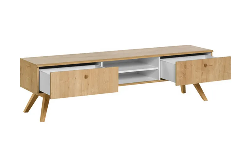 TV-taso Nature 179,5 cm Valkoinen/Luonnonväri - VOX - Huonekalut - TV- & Mediakalusteet - Tv taso & Mediataso