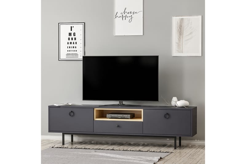 TV-taso Naturelia 180 cm - Antrasiitti - Huonekalut - TV- & Mediakalusteet - Tv taso & Mediataso
