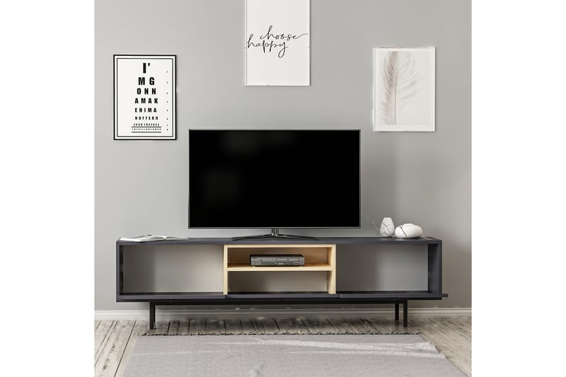 TV-taso Naturelia 180 cm - Antrasiitti - Huonekalut - TV- & Mediakalusteet - Tv taso & Mediataso