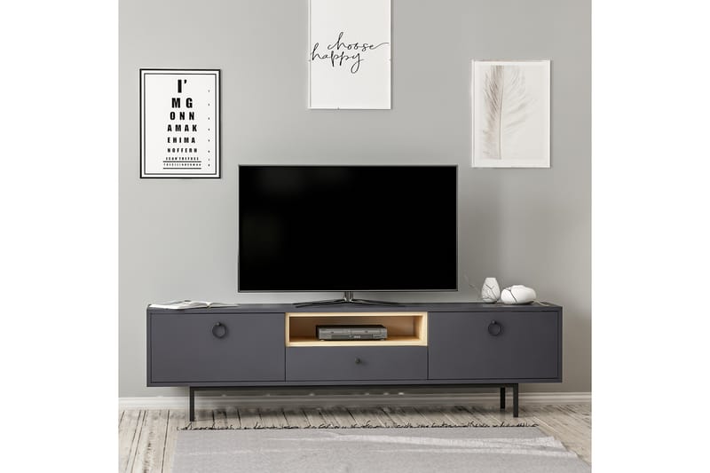 TV-taso Naturelia 180 cm - Antrasiitti - Huonekalut - TV- & Mediakalusteet - Tv taso & Mediataso