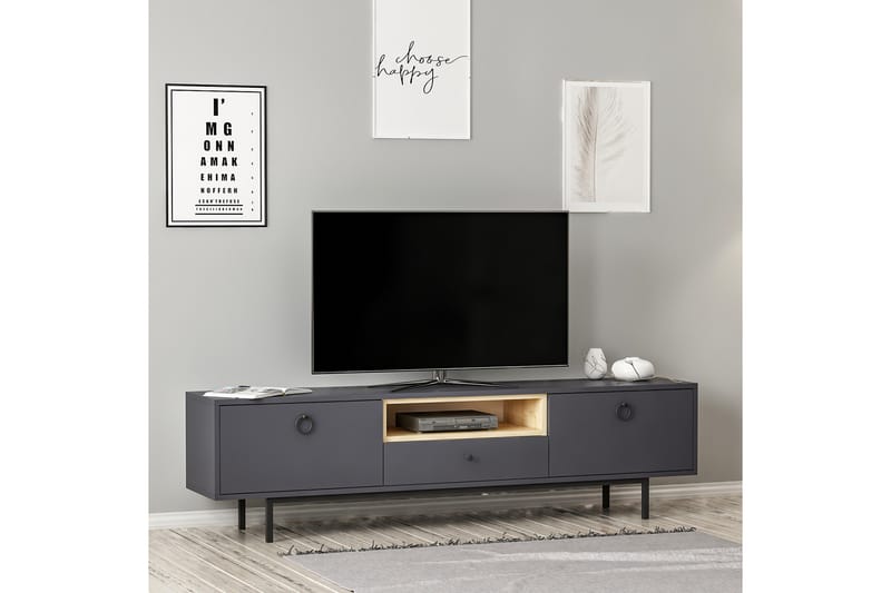 TV-taso Naturelia 180 cm - Antrasiitti - Huonekalut - TV- & Mediakalusteet - Tv taso & Mediataso