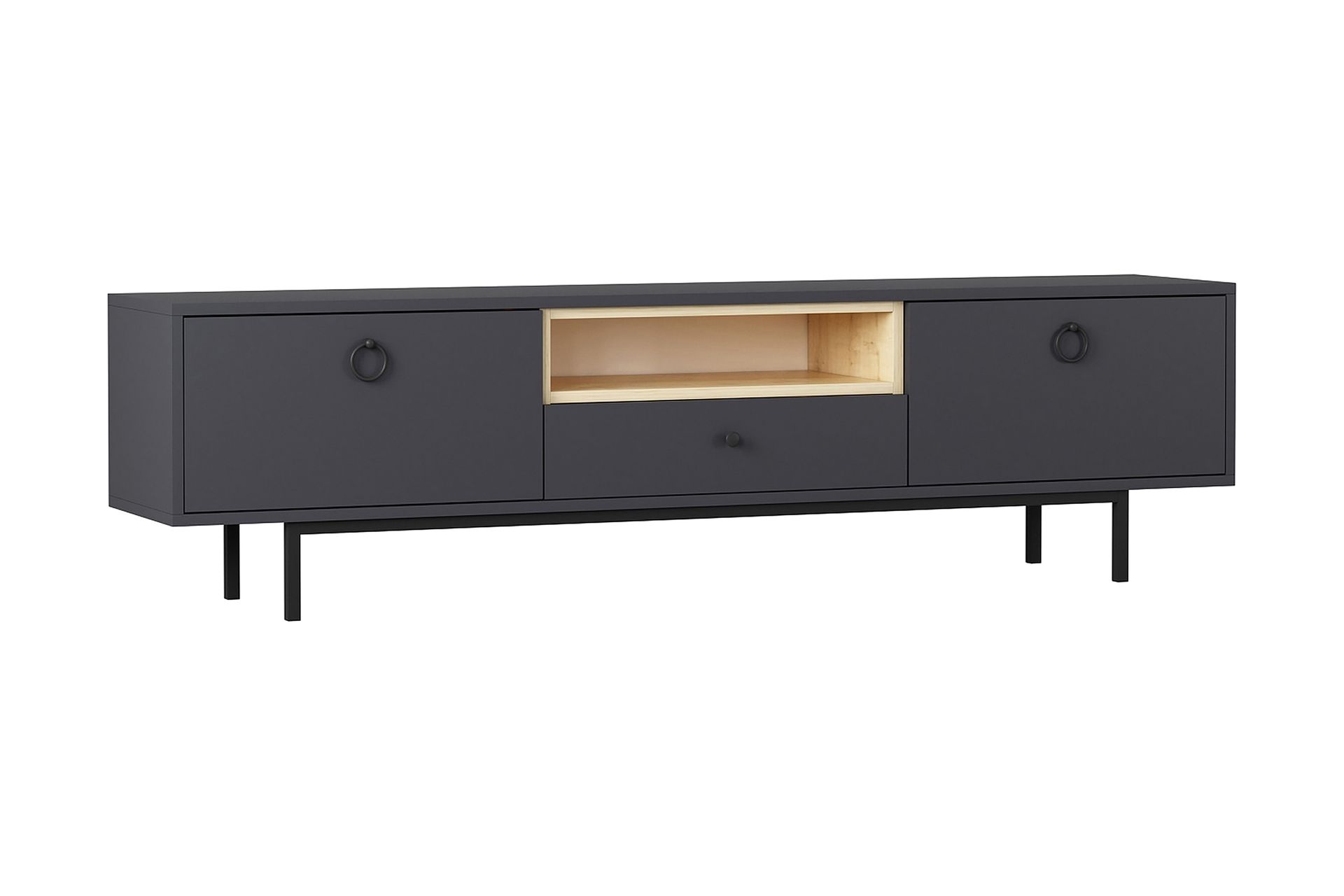 TV-taso Naturelia 180 cm - Antrasiitti - Huonekalut - TV- & Mediakalusteet - Tv taso & Mediataso