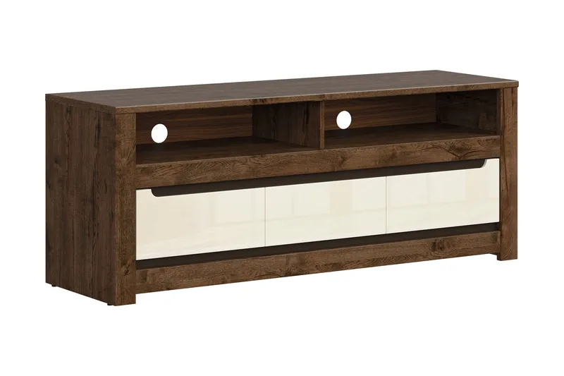 TV-taso Navallo 149 cm, Puu/Luonnonväri/Valkoinen