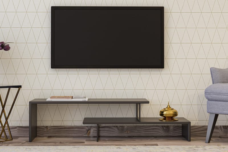 TV-taso Netchwood 120 cm - Musta/Antrasiitti - Huonekalut - TV- & Mediakalusteet - Tv taso & Mediataso