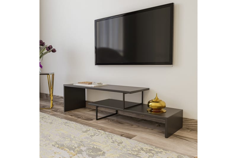 TV-taso Netchwood 120 cm - Musta/Antrasiitti - Huonekalut - TV- & Mediakalusteet - Tv taso & Mediataso
