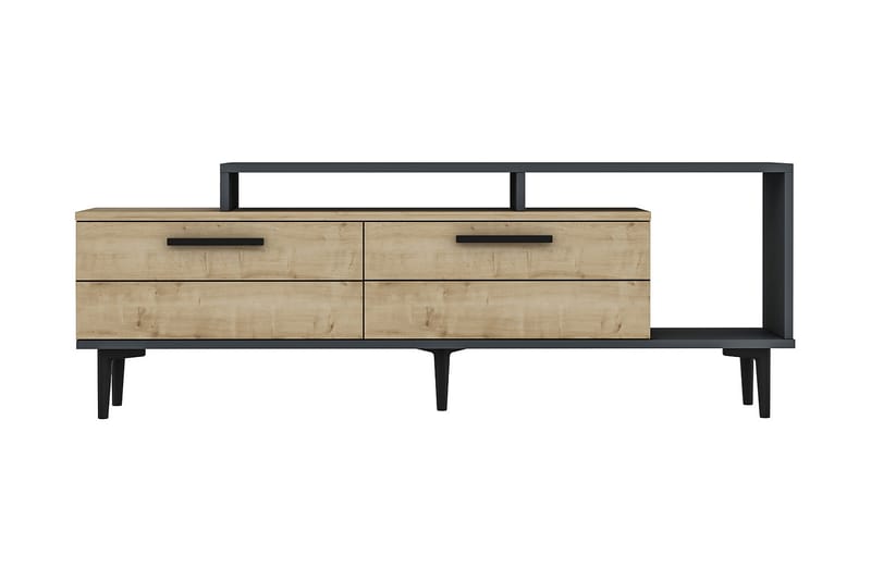 TV-taso Nivarlet 150 cm - Sininen/Luonnonväri/Antrasiitti - Huonekalut - TV- & Mediakalusteet - Tv taso & Mediataso