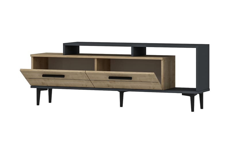 TV-taso Nivarlet 150 cm - Sininen/Luonnonväri/Antrasiitti - Huonekalut - TV- & Mediakalusteet - Tv taso & Mediataso