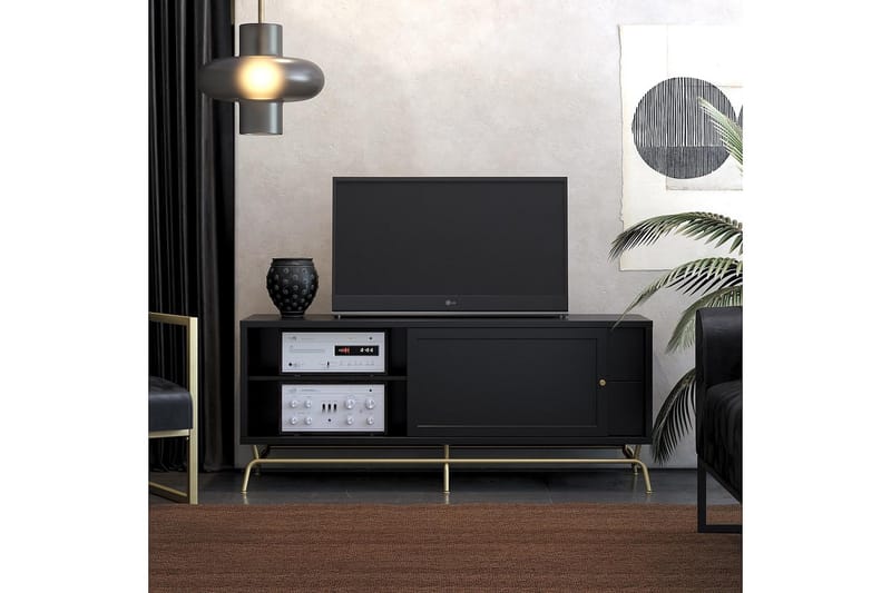 TV-taso Nova 150x50 cm Musta - CosmoLiving - Huonekalut - TV- & Mediakalusteet - Tv taso & Mediataso