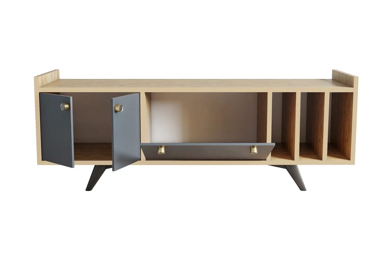 TV-taso Occidente 150 cm - Antrasiitti/Luonnonväri - Huonekalut - TV- & Mediakalusteet - Tv taso & Mediataso