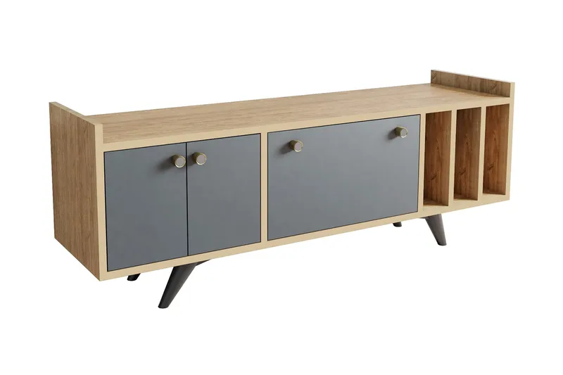 TV-taso Occidente 150 cm, Antrasiitti/Luonnonväri